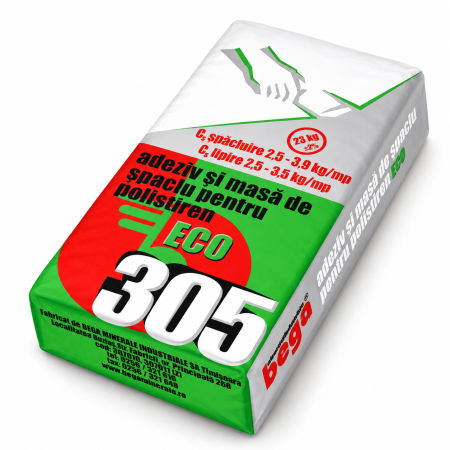 Adeziv si masa de spaclu pentru polistiren Bega 305 ECO, 23 kg